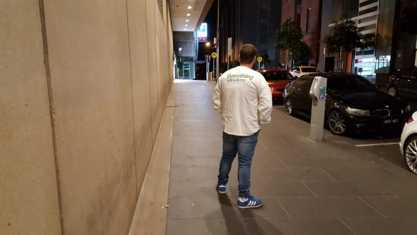 Long Sleeve shirt on the streets of Melbourne